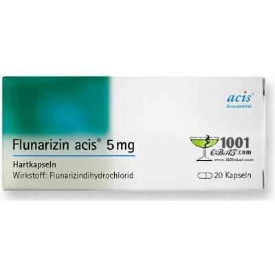 Фото препарата Флунаризин FLUNARIZIN 5MG 100 шт